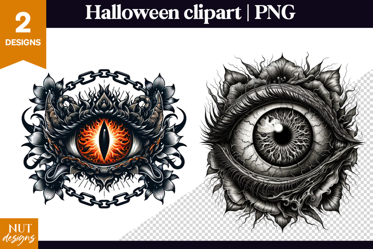 Creepy Eye Halloween Clipart Halloween sublimation