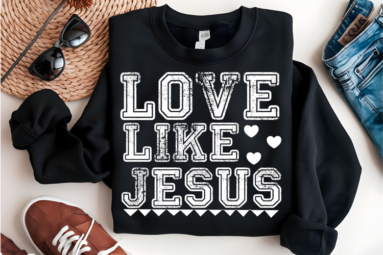 Retro Love Like Jesus SVG, Valentine SVG