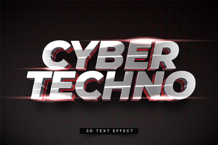 Editable Text Effect for Illustrator. Vector Graphic styles example image 1