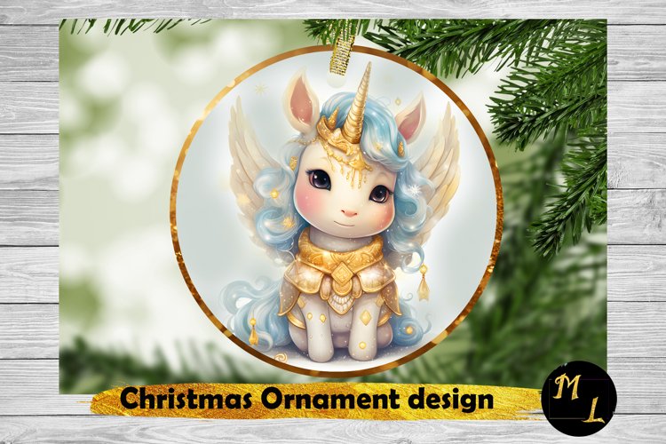 Unicorn Christmas Ornament ,Christmas Ornament