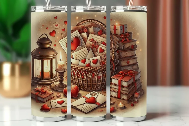 Valentine Tumbler Wrap 20 oz - book