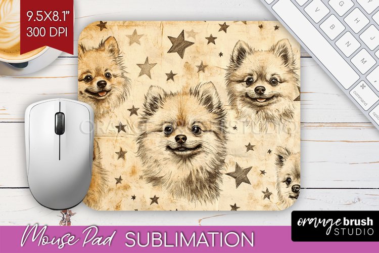 Cute Dogs Mouse Pad Sublimation - Puppy Mousepad PNG