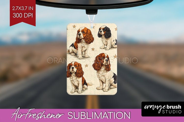 Cute Dogs Air Freshener PNG - Puppy PNG Sublimation example image 1