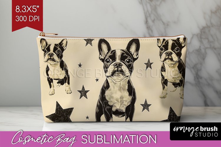 Cute Dogs Cosmetic Bag - Puppy Makeup Bag PNG Sublimation