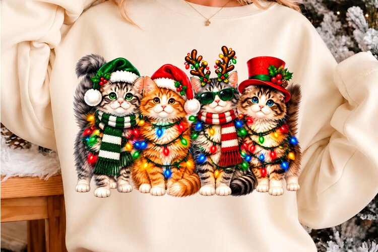 Christmas Cats Holiday Design example image 1