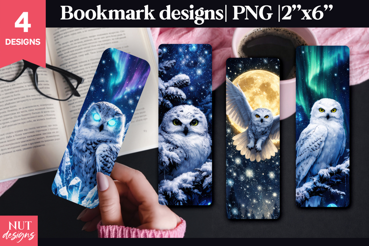 Snowy Owl Bookmark celestial bird wildlife bookmark