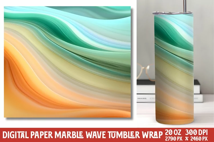 Marvel Wave Tumbler Wrap Sublimation