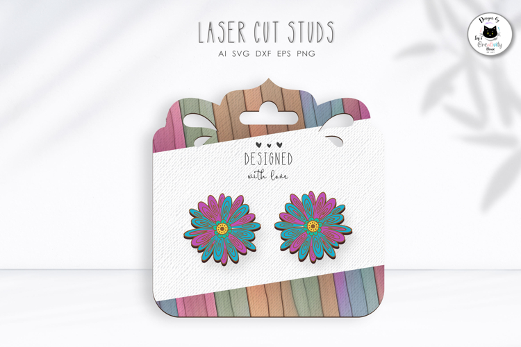 Boho Flower Earrings Laser Cut SVG | Laser Cut Jewelry