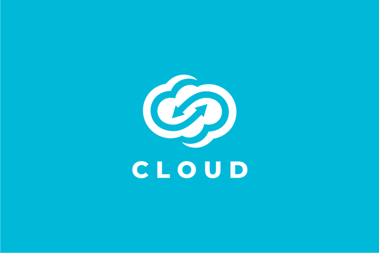 Cloud Sync Logo Design Vector Template