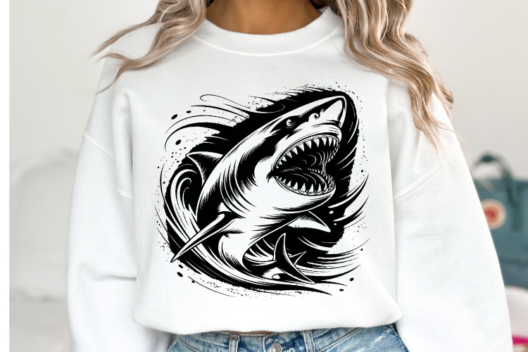 Shark Silhouette Image 20