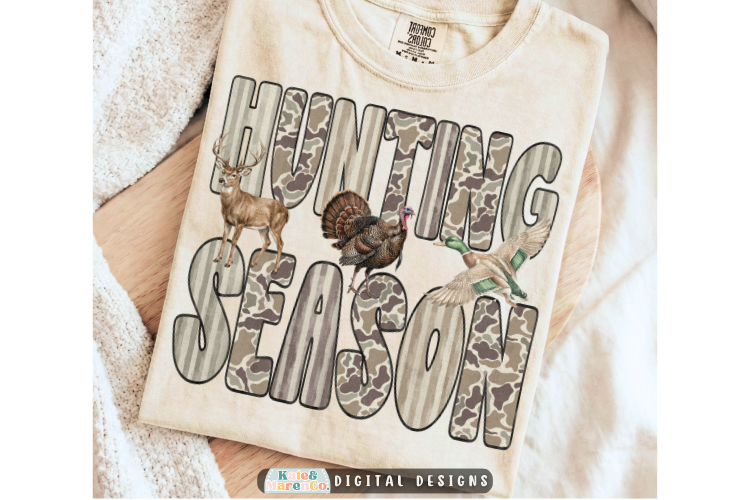 Hunting Season PNG | Vintage Deer Turkey Duck Outdoor PNG