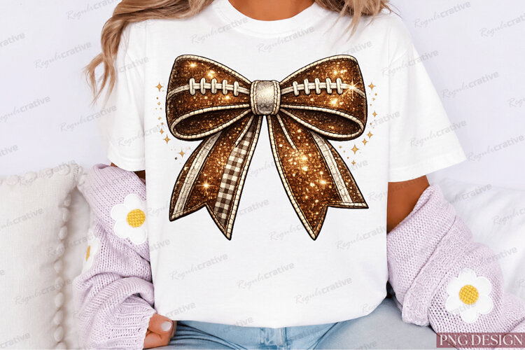 Coquette Football Sublimation Design example image 1