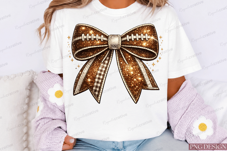 Coquette Football Sublimation Design