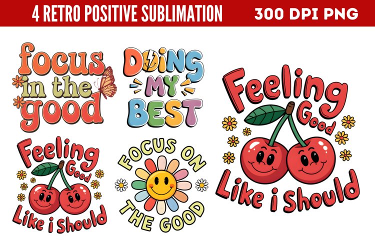 Retro Positive Sublimation PNG