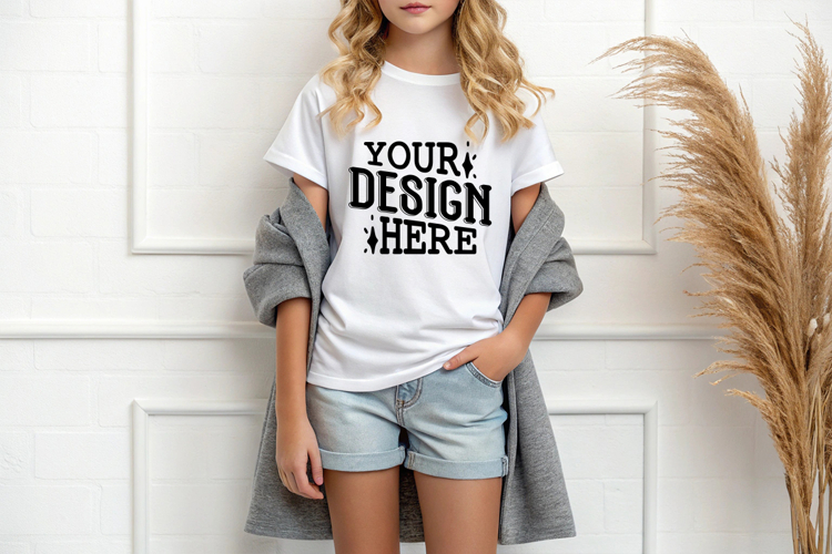 White Tshirt Mockup Image 9