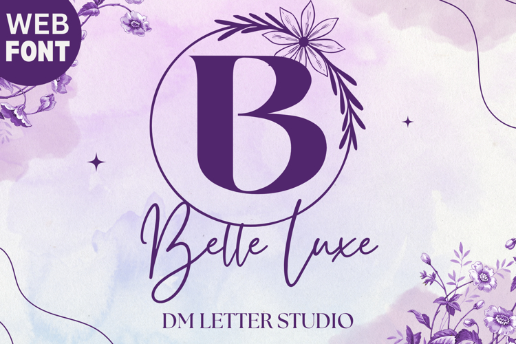 Belle Luxe Monogram - Elegant Luxury Monogram Serif Font example image 1