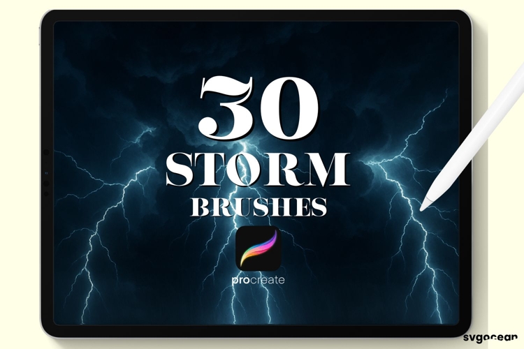 Lightning Brush Procreate Image 6