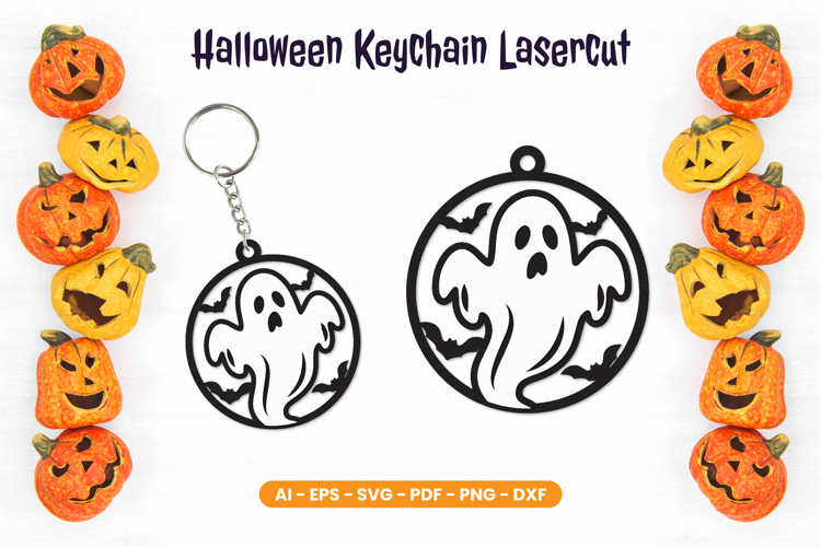 Halloween Keychain Lasercut