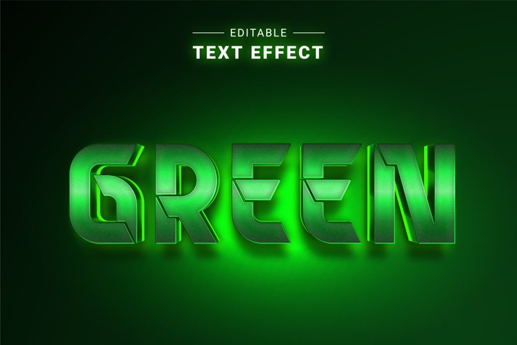 Editable Text Effect for Illustrator. Vector Graphic styles