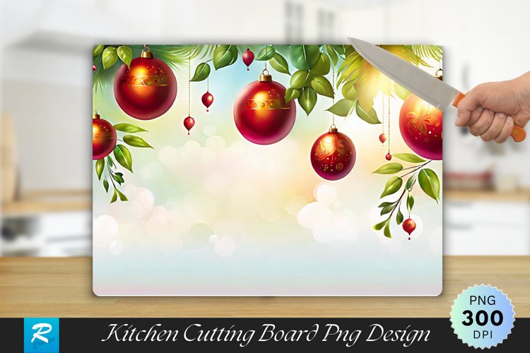 Christmas Cutting Board Sublimation Design example image 1