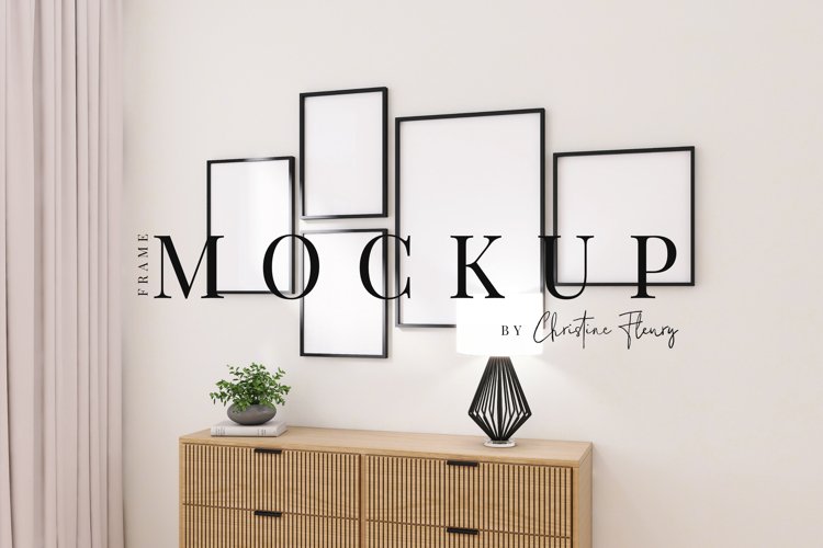 Gallery Wall Minimal Frame Mockup example image 1