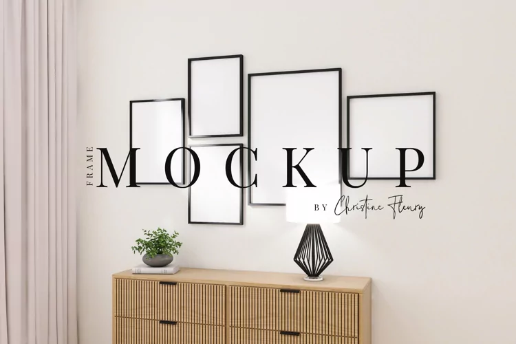 Gallery Wall Minimal Frame Mockup