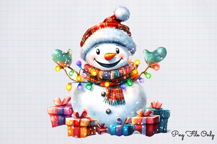 Cute Snowman Clipart Image 10