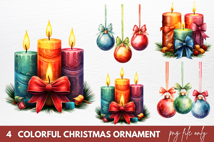 Christmas Ornaments Clipart Image 24