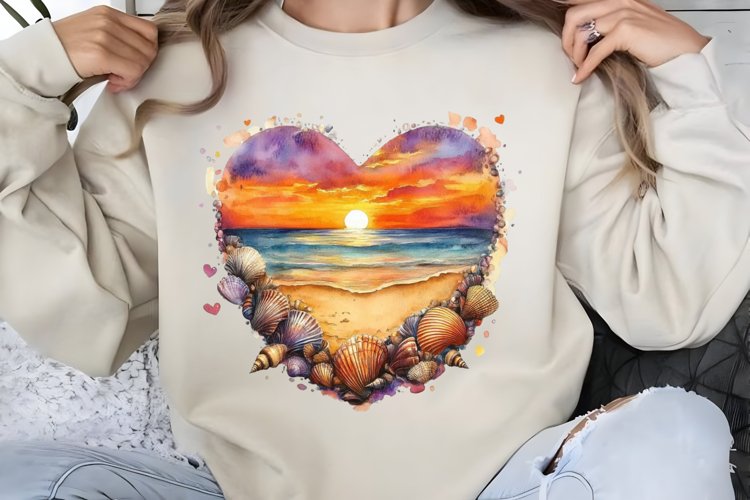 Watercolor Beach Clipart Image 20