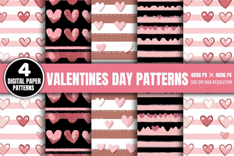 VALENTINES DAY DIGITAL PAPER PNG
