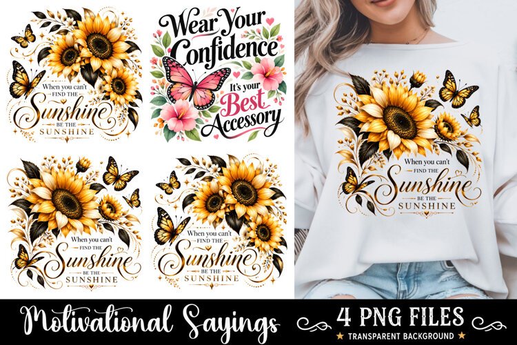Sunshine PNG, Motivation Sublimation, Inspirational PNG example image 1
