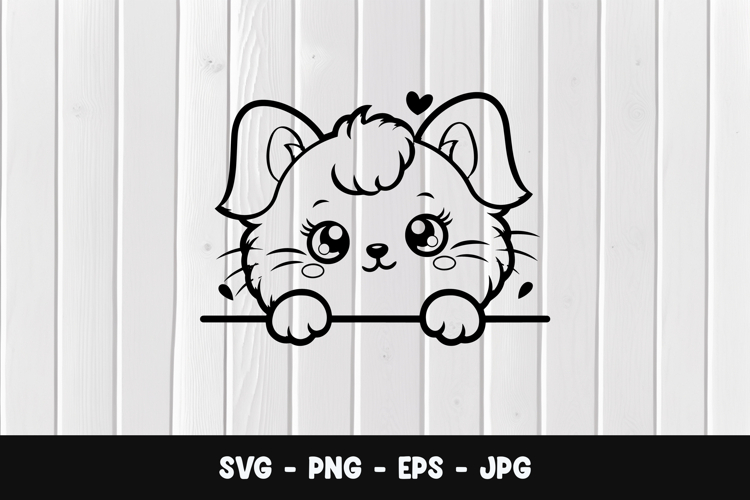 Kawaii Cat Svg Image 3