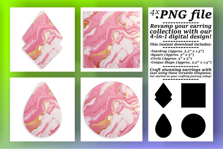 Luxurious Marble Pattern Sublimation Set example image 1