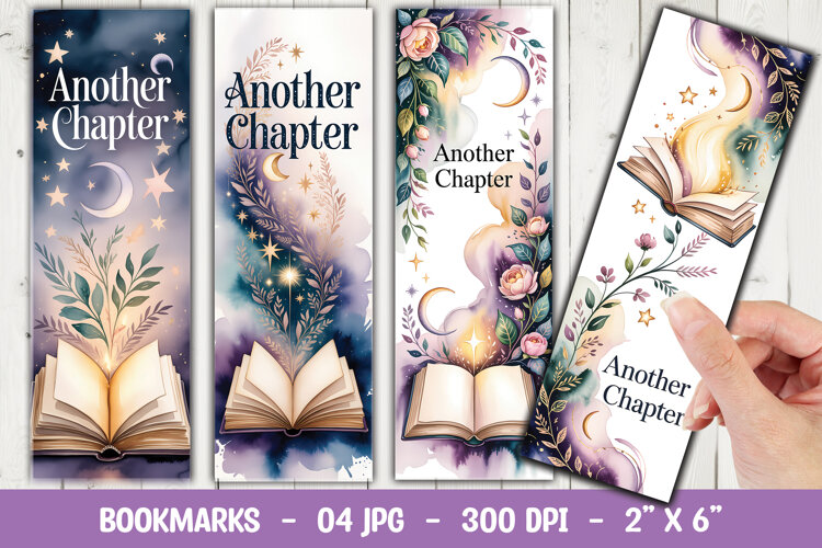 Fantasy Book Bookmark Sublimation example image 1