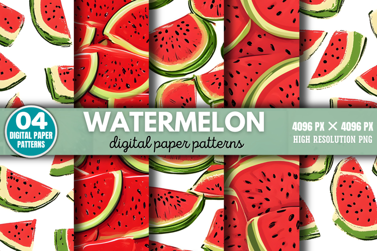 Watercolor Watermelon Clipart Image 15