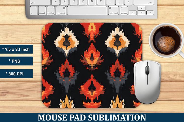 Ikat Pattern Mouse Pad | Mouse Pad Sublimation
