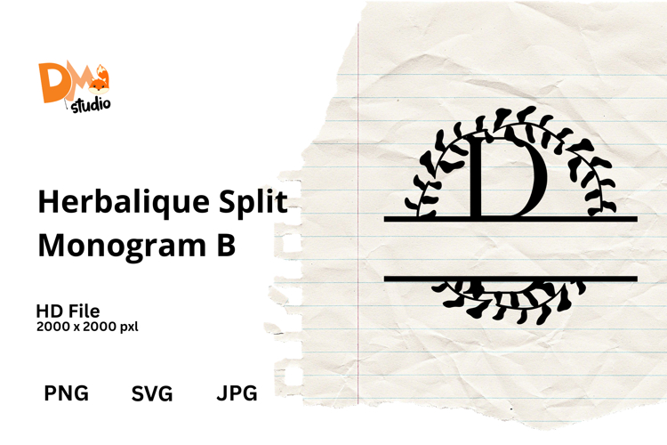 Floral Monogram Letter Svg Image 13