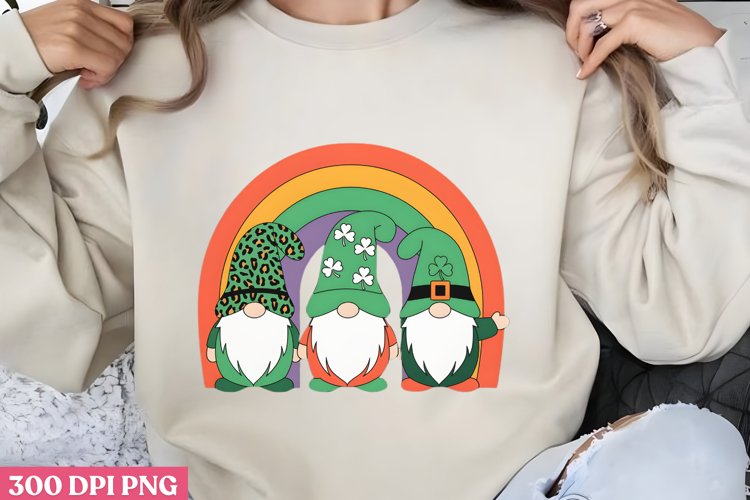 St Patricks Day Gnome Sublimation PNG