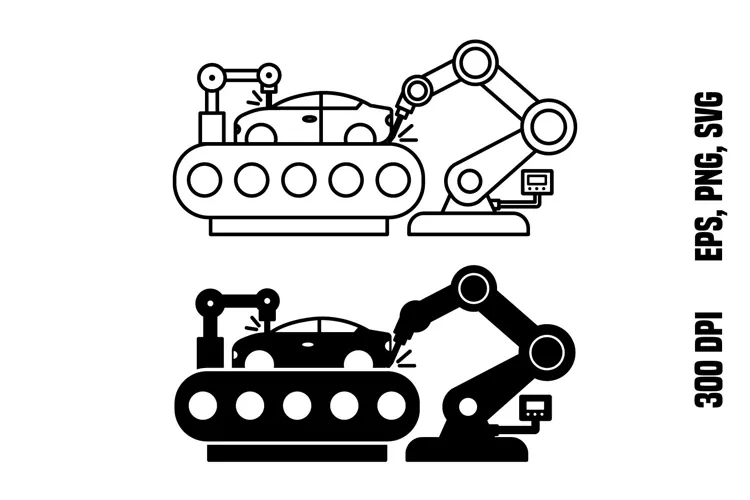Robotic Assembly Station Icons
