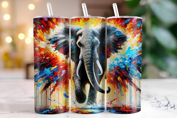 Elephant Tumbler Wrap | Sublimation | Tumblers