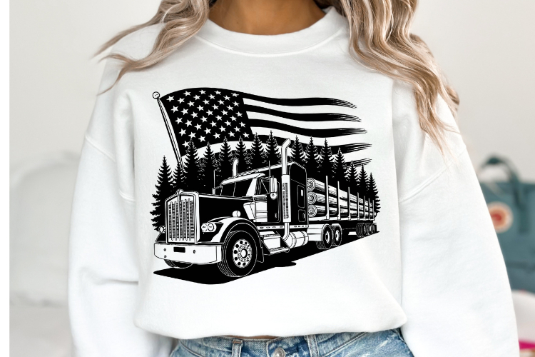 Truck Silhouette Image 13