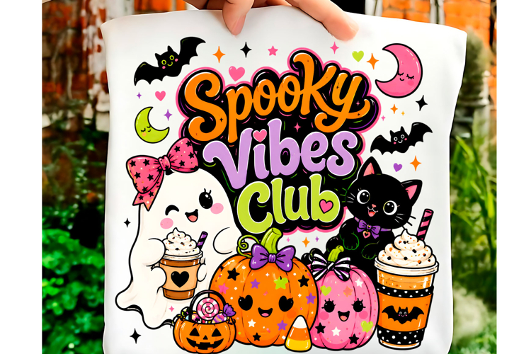 Spooky Vibes Club Halloween PNG