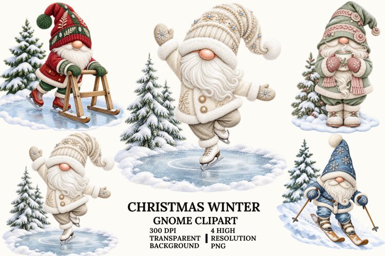 Christmas Tree Clipart with Bows, Ornaments and Star Topper example image 1