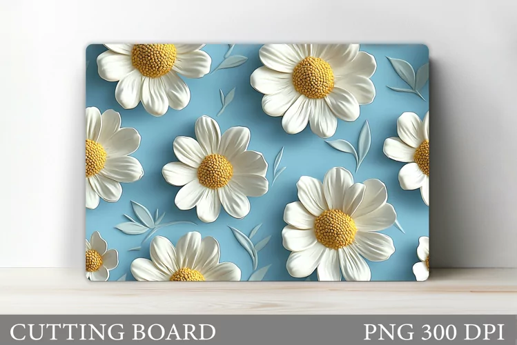 Flowers Cutting Board. Floral Cutting Board Design