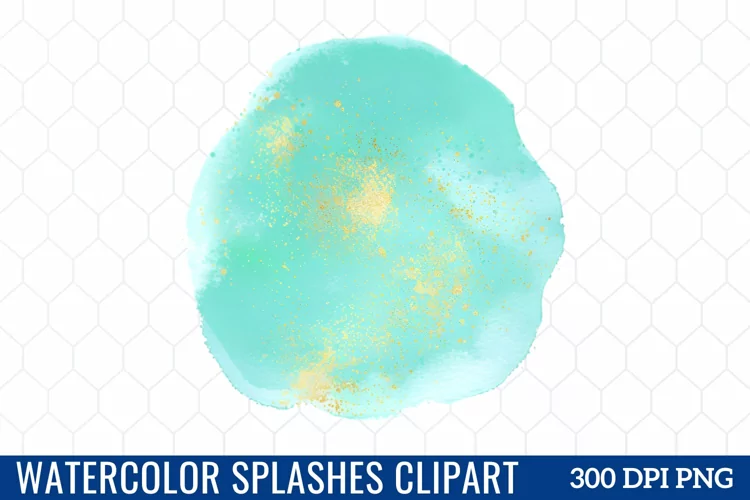 Watercolor Splashes Clipart