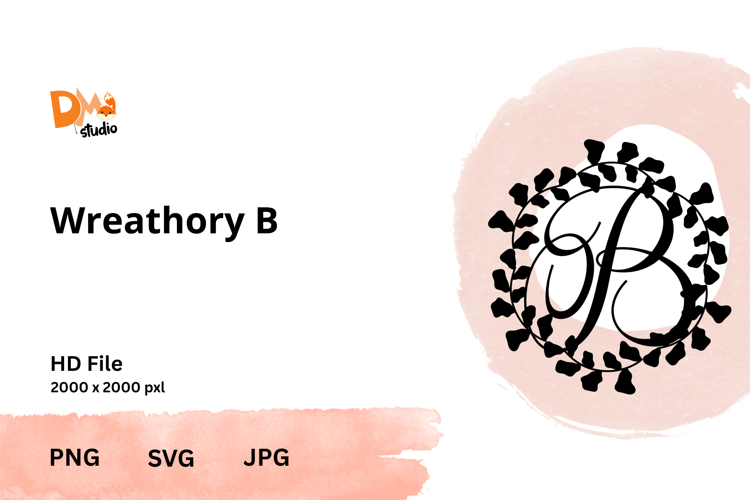 Wreath Monogram SVGs Image 20