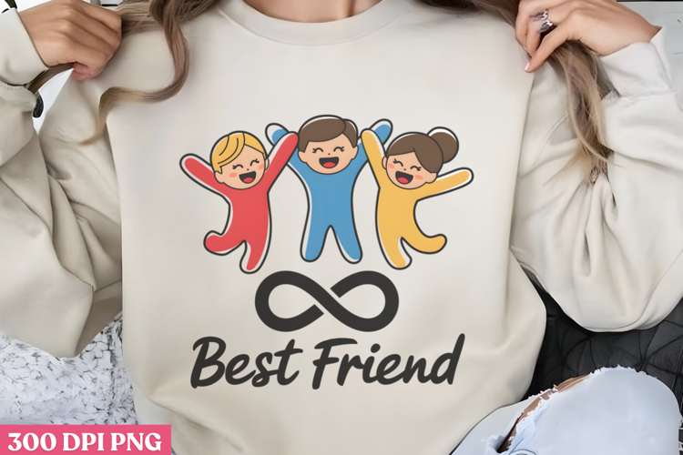 Best friend PNG, True Friendship Sublimation PNG