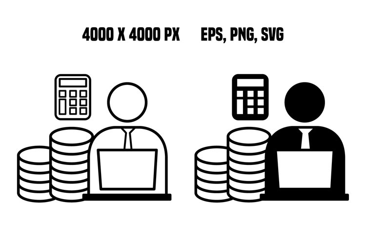 Accountant icons