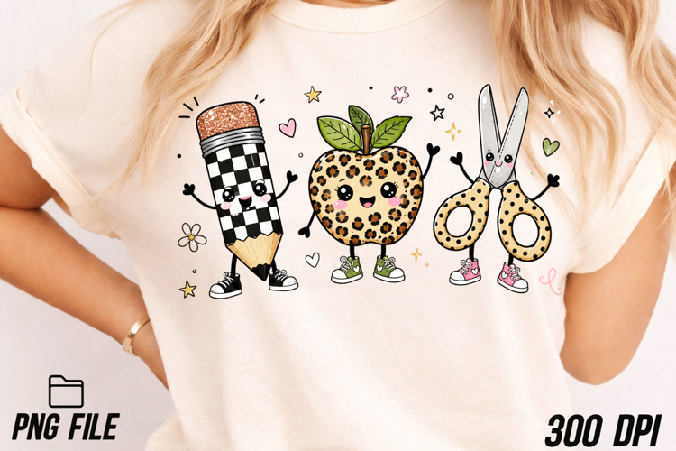 Back to School Png, Cute School Supplies PNG