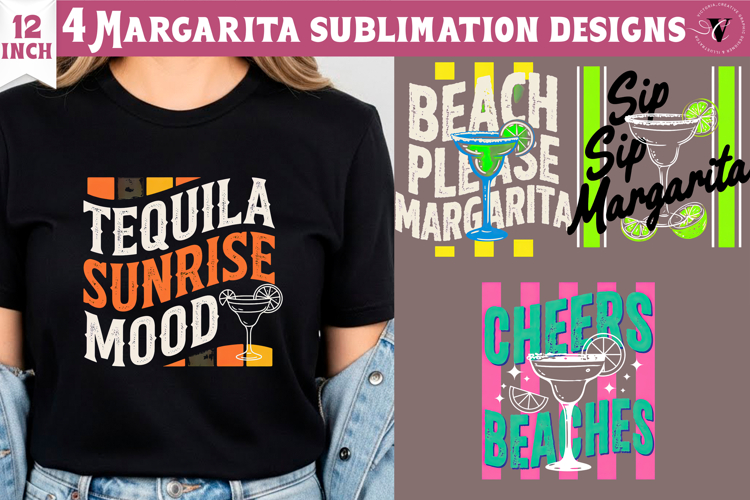 4 Summer Sublimation Clipart | Margarita PNG